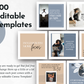 400 editable Instagram templates for Inspirational Social Media Posts with Canva Templates from Socially Inclined.