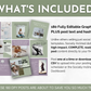 What's included? - Socially Inclined's Mind Body & Spirit Social Media Post Bundle with Canva Templates for health and wellness content.