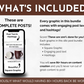 What's included in this Socially Inclined handmade Coffee Lover's Social Media Post Bundle - NO Canva Templates?