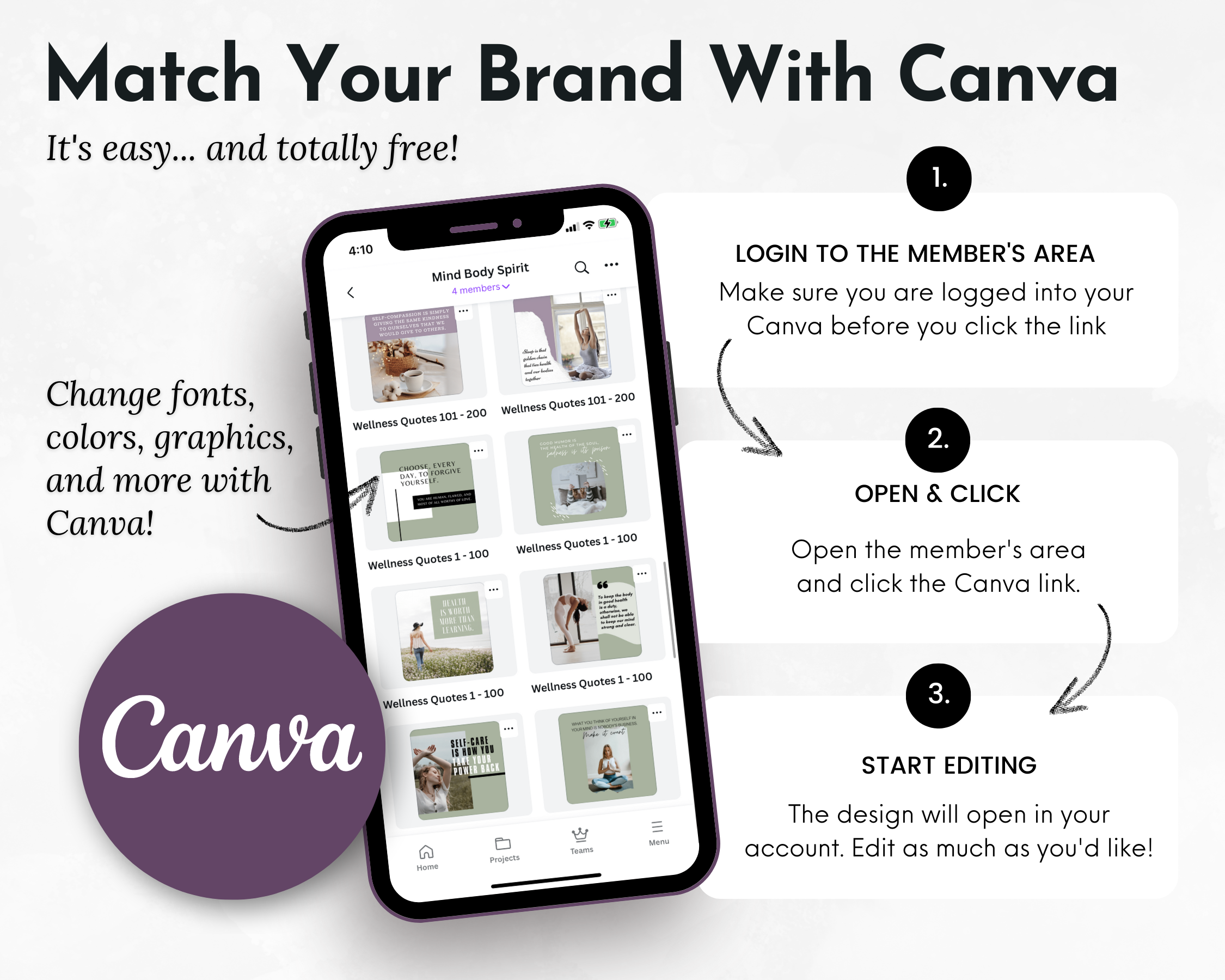 Match your brand with engaging content and captivating social media images for optimal Promo & Presence with Canva Templates from Socially Inclined.